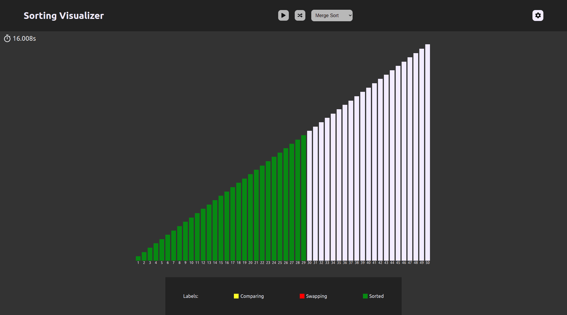 Thumbnail of Sorting Visualizer.